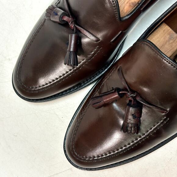FULLY RESOLED Allen Edmonds Grayson Tassel Loafer Color 8 Shell Cordovan 11 C main image 10